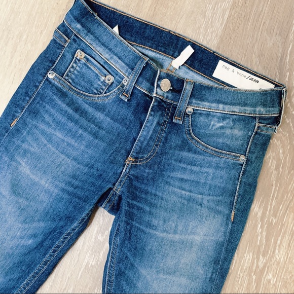 Rag & Bone Capri Skinny Jeans Medium wash Rae - Picture 3 of 6